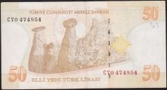 8.Emisyon 50 YTL C70 474954 Çok Temiz+