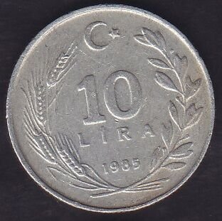1985 Yılı 10 Lira