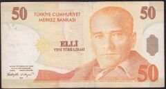 8.Emisyon 50 YTL D34 329804 Çok Temiz