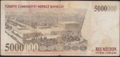 7.Emisyon 5 000 000 Lira A18 409867 Temiz