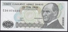 7.Emisyon 2.Tertip 10 Lira E56 074440 Çil