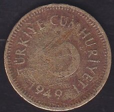 1949 YILI 10 KURUŞ HALİYLE