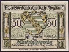 Almanya 50 Pfennig Notgeld 1921 Çil