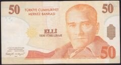 8.Emisyon 50 YTL C72 187059 Çok Temiz+