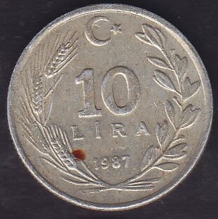 1987 Yılı 10 Lira