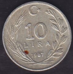 1987 Yılı 10 Lira