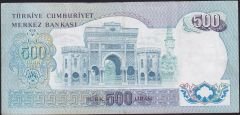 6.Emisyon 1.Tertip 500 Lira C10 055421 Çok Temiz - Çok Çok Temiz