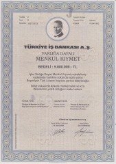 TÜRKİYE İŞ BANKASI MENKUL KIYMET 5 000 000 LİRA