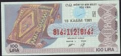 1981 19 Kasım Çeyrek Bilet - N Serisi