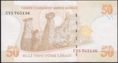 8.Emisyon 50 YTL C75 765136 Çok Çok Temiz+