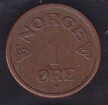 Norveç 1 Öre 1954
