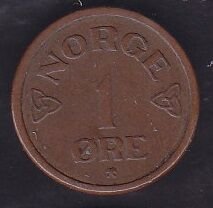 Norveç 1 Öre 1954