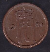 Norveç 1 Öre 1954