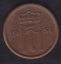Norveç 1 Öre 1954