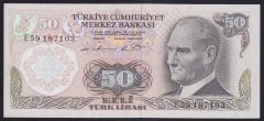 6.EMİSYON 1.TERTİP 50 LİRA E59 187103 ÇİLALTI ÇİL