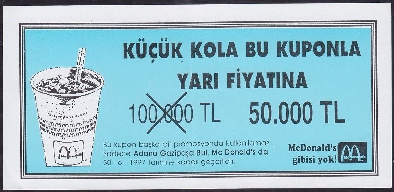 Mc Donalds İndirim Kuponu