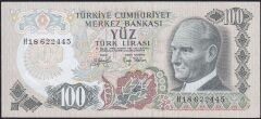 6.Emisyon 2.Tertip 100 Lira H18 622445 Çok Çok Temiz+