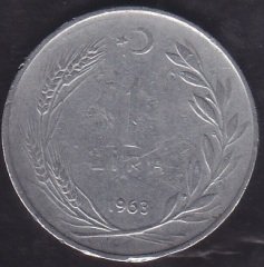 1963 YILI 1 LİRA eski para alan yerler