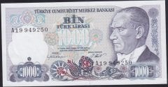 7.EMİSYON 1.TERTİP 1000 LİRA A19 949250 ÇİLALTI ÇİL