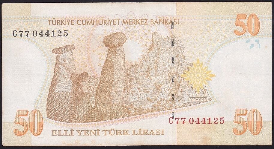 8.Emisyon 50 YTL C77 044125 Çok Temiz+