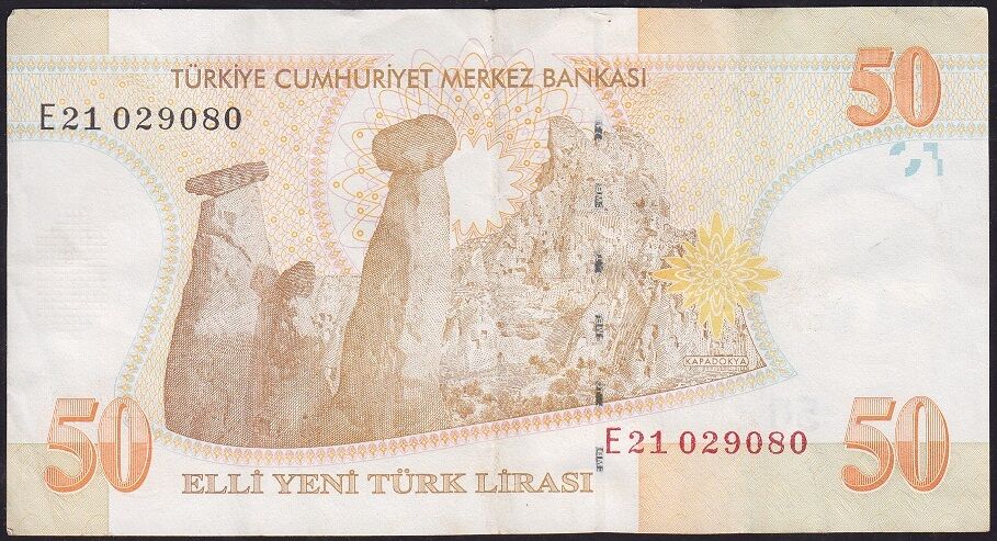 8.Emisyon 50 YTL E21 029080 Çok Temiz+