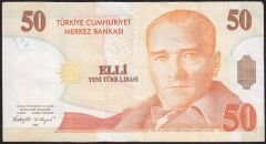 8.Emisyon 50 YTL E21 029080 Çok Temiz+