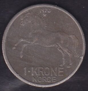 Norveç 1 Krone 1970
