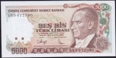 7.Emisyon 4.Tertip 5000 Lira G89 672990 Çil
