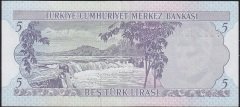 6.Emisyon 2.Tertip 5 Lira G43 269309 Ççt Çilaltı