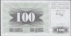 Bosna Hersek 100 Dinar 1992 Çil