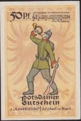 Almanya 50 Pfennig Notgeld 1921 Çil