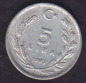 1983 Yılı 5 Lira