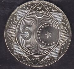 2023 Yılı 100.Yıl Tedavül Hatıra 5 Lira Çil