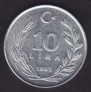 1985 YILI 10 LİRA ÇİL