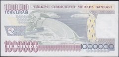 7.Emisyon 3.Tertip 1 000 000 Lira P78 633801 Çilaltı Çil