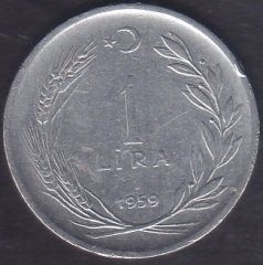 1959 YILI 1 LİRA