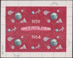 1964 YILI KÜBA  HATIRA PUL BLOĞU ( 25 ADET ) ZAMKSIZ