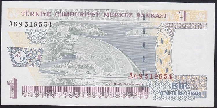8.EMİSYON 1 YTL A68 519554 ÇİL