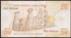 8.Emisyon 50 YTL C85 387628 Çok Temiz+