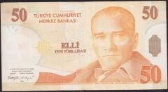 8.Emisyon 50 YTL C85 387628 Çok Temiz+