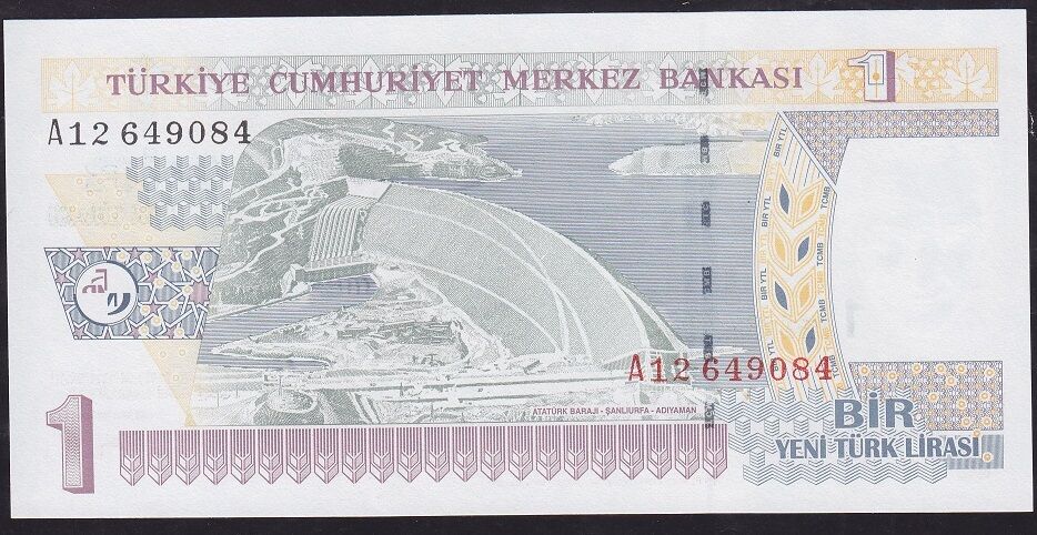8.Emisyon 1 YTL A12 6490XX Çil