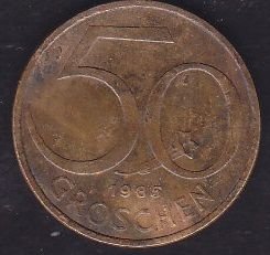 Avusturya 50 Groschen 1985