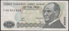 7.Emisyon 2.Tertip 10 Lira E46 802488 Çok Temiz