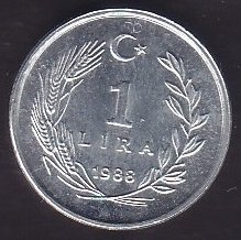 1988 YILI 1 LİRA ÇİL