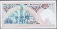 7.Emisyon 2.Tertip 500 Lira D37 288800 Çil