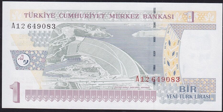 8.Emisyon 1 YTL A12 649083 Çil