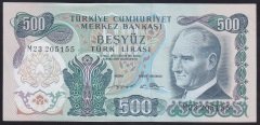 6.EMİSYON 2.TERTİP 500 LİRA M23 205155 ÇİLALTI ÇİL