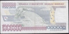 7.Emisyon 3.Tertip 1 000 000 Lira P52 109243 Çok Temiz +