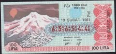 1981 19 Şubat Yarım Bilet - Z Serisi