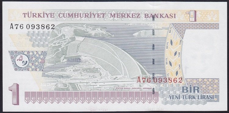 8.EMİSYON 1 YTL A76 093862 ÇİL